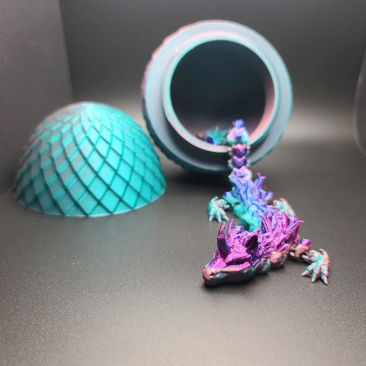 3d Printed Mystery Egg with Dragon