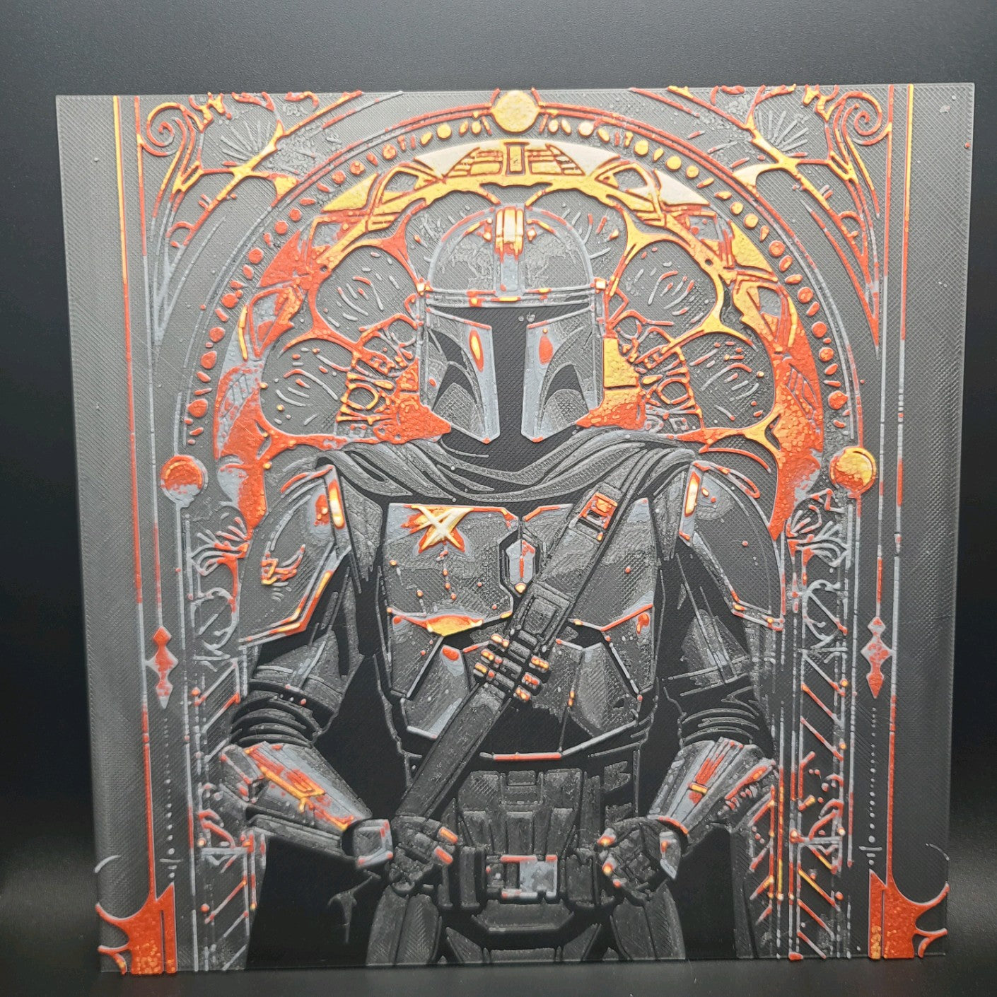 Mando Hueforge Wall Art