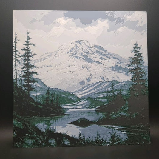 Mt. Rainier Hueforge Wall Art