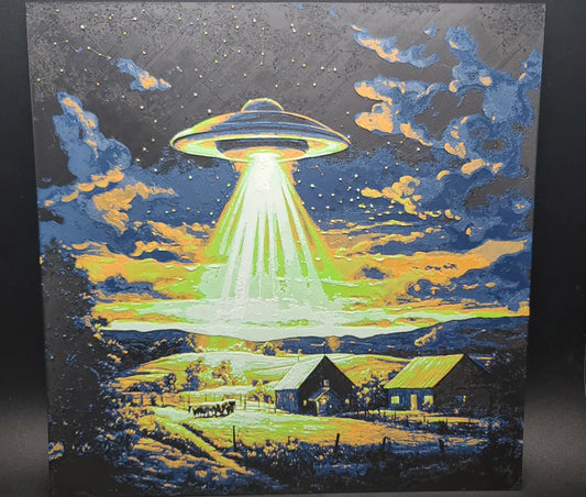 UFO Hueforge Wall Art