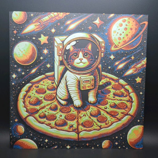 Pizza Cat Hueforge Wall Art