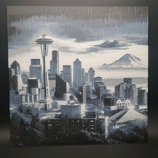 Seattle Skyline Hueforge Wall Art