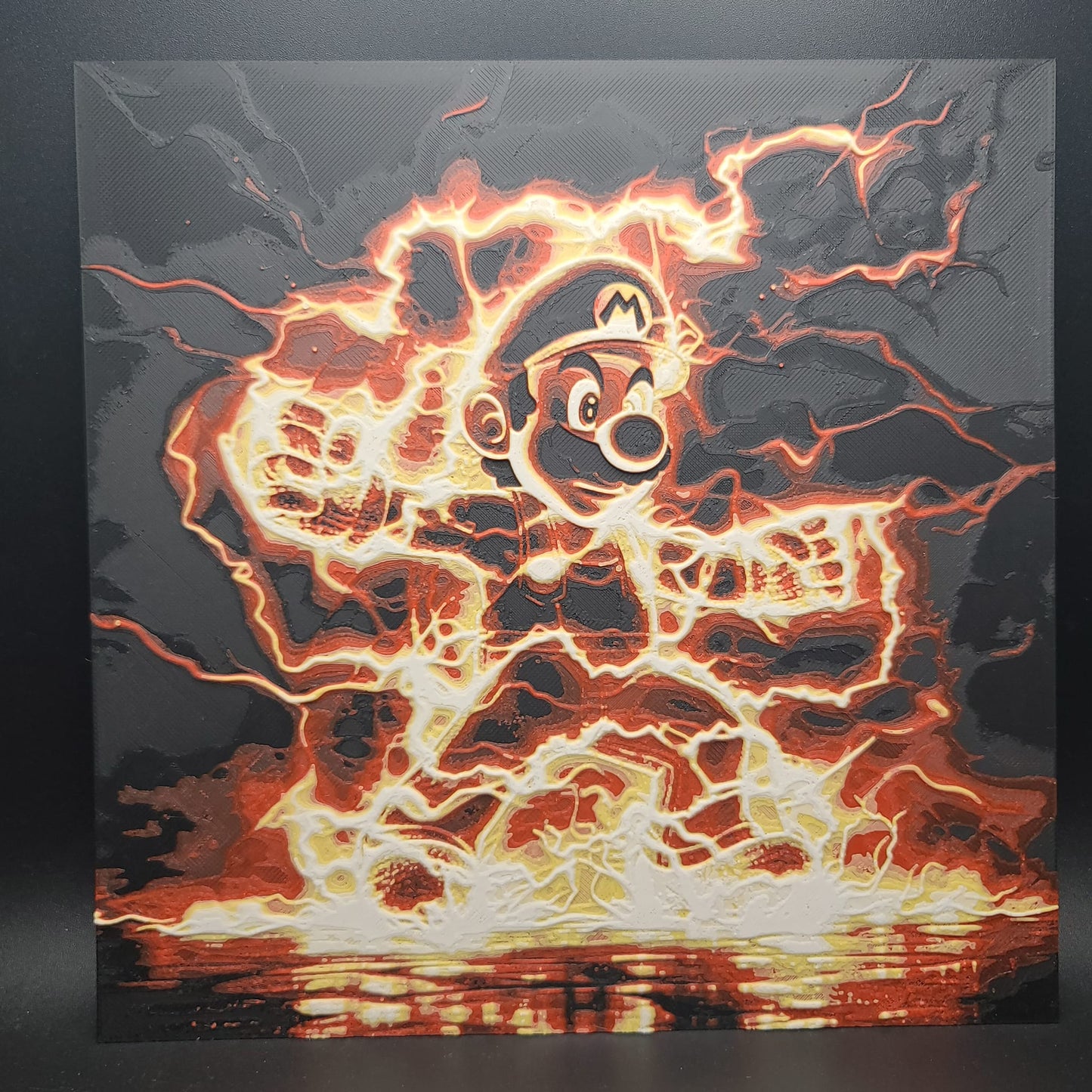 Lightning Mario Hueforge Wall Art