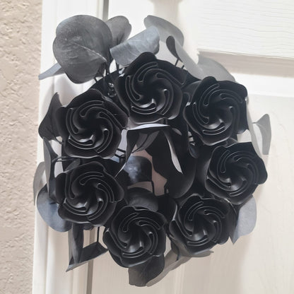 Wreath with 3d printed roses