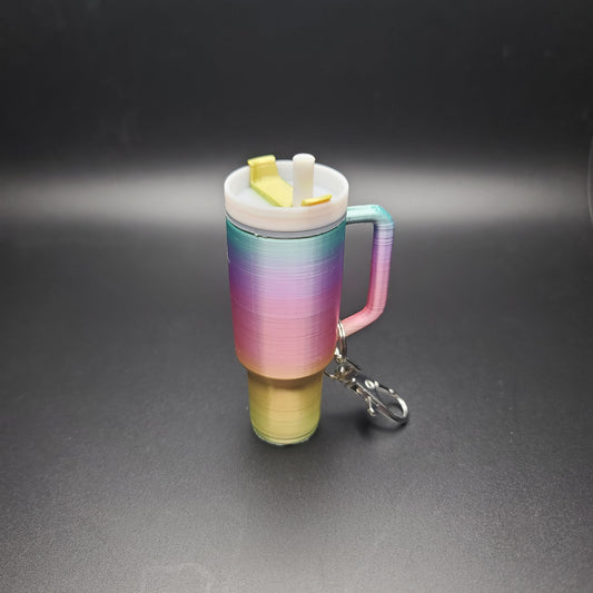 “Sippin' Smooth” – 3D Printed Tumbler Cup Shaped Chapstick Holder Keychain