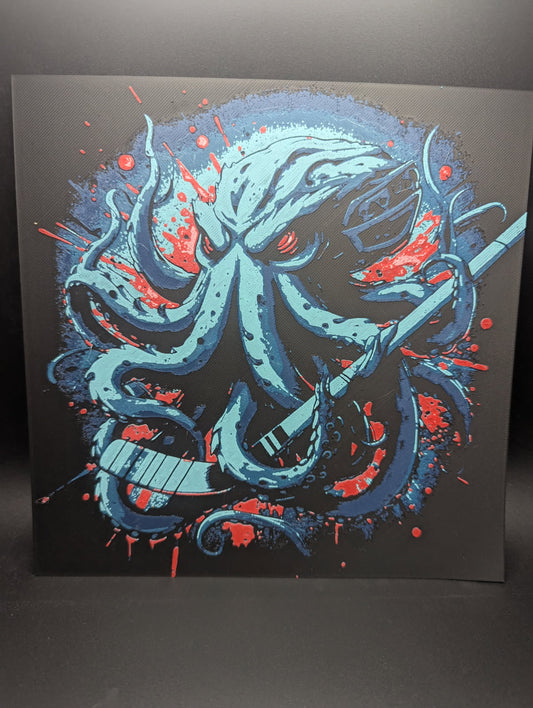 Kraken Attack Hueforge Wall Art