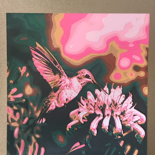 Hummingbird Hueforge Wall Art