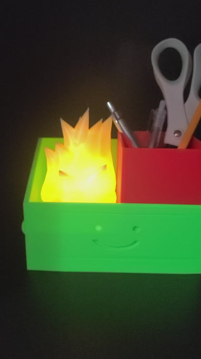 Dumpster Fire Pen Holder