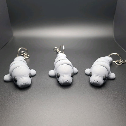 Articulated Manatee keychain